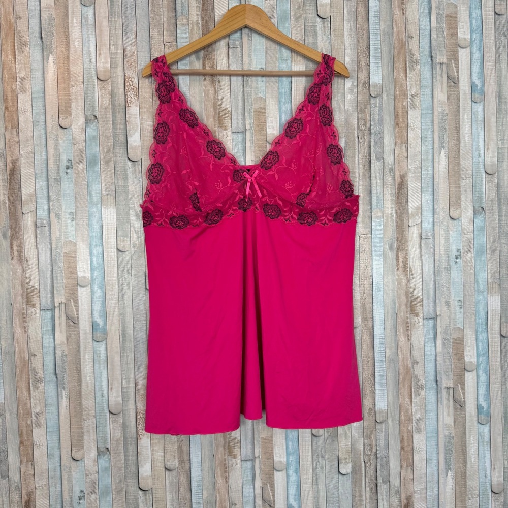 Torrid Lace Floral Embroidered Babydoll Top Chemise Nightgown 4 4X Plus Size